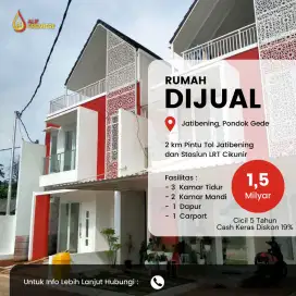 Rumah 2lantai, readystock, cicilan ke developer tanpa BI checking