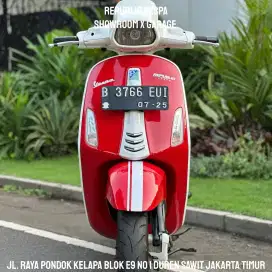JUAL CEPET VESPA SPRINT 150 3V  TAHUN 2014 KALCER LOOKS
