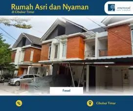 Rumah bernuansa Eropa, banyak pohon dekat metmall cileungsi Bogor