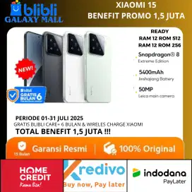 Xiaomi 15 Bisa cicilan Baru dan Bergaransi Resmi Free Wireles Cas Ori