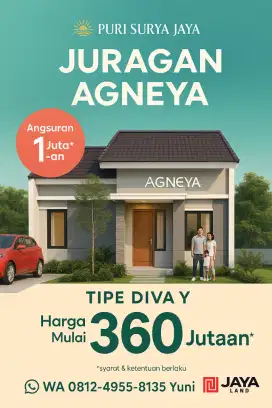RUMAH CICILAN 1JUTAAN DI AGNEYA SIDOARJO