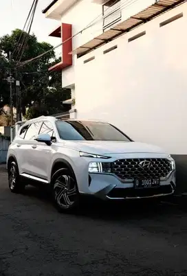 Hyundai Santa Fe Prime 2022 facelift putih bandung 2023 bensin