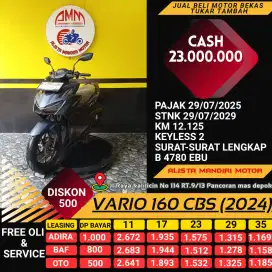 Vario 160 cbs 2024 like new mulus,remot 2 bisa kredit  nego sampe deal