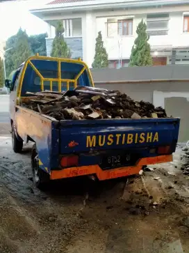Jasa angkut & buang brangkal puing barangkal sampah daun prabotan dll