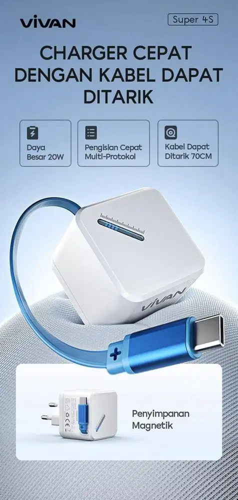 ADAPTOR CHARGER VIVAN SUPER 4S