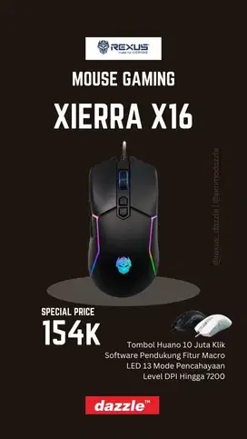 Mouse gaming rexus X16