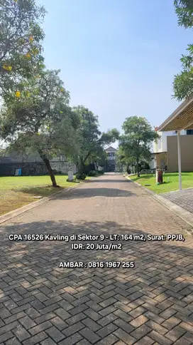 16526 - Kavling matang siap bangun di Bintaro sektor 9