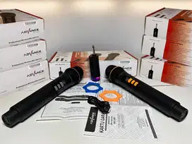 NEW Microphone Wireles ADVANCE 208 UHF original Mic Karaoke