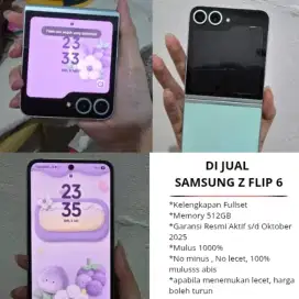 JUAL SAMSUNG Z FLIP 6 [ NO MINUS, MULUS 100% ]