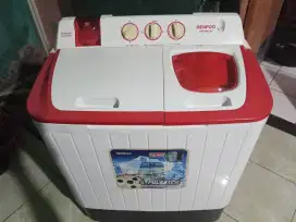 Mesin cuci 2tabung merek DENPOO