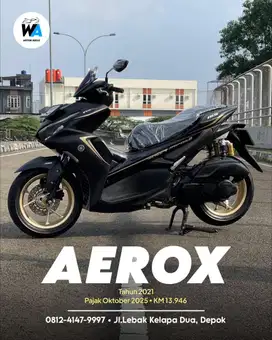 Cash/Kredit Yamaha New Aerox Connected Abs Tahun 2021
