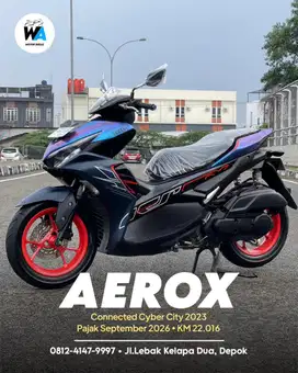 Cash/Kredit Yamaha New Aerox Cyber City Tahun 2023