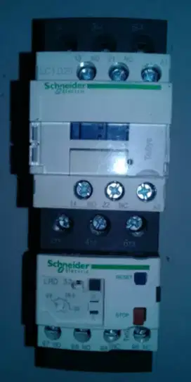 Contactor schneider lc1d25 plus overload lrd32 baru ga jd pky 1set