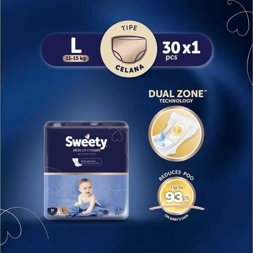 Dijual!!! SWEETY SKIN PREMIUM PANTS (popok celana anak)
