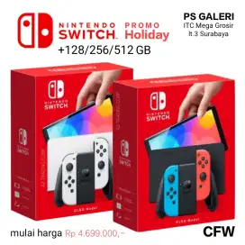 NINTENDO SWITCH OLED [¢fw] 128/256/512GB Full Game