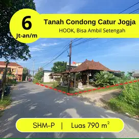 Bisa Setengah ; Dijual Tanah Condong Catur , Cocok Rumah Kost Jogja