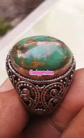 Batu Pirus Persia serat kura-Pirus Persia urat emas serat kura