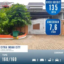 Rumah Over Kredit Murah 160/160 Citra Indah City. 3KT, 2KM.