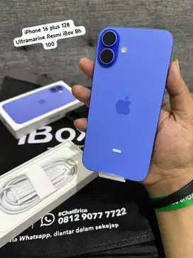 iPhone 16 plus 128 Ultramarine Resmi iBox Bh 100