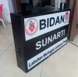 PAPAN NAMA TOKO SIGNAGE NEONBOX SIGNSHOP REKLAME HURUF TIMBUL