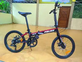 sepeda lipat element police texas 911 frame alloy