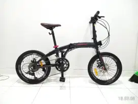 sepeda lipat odessy hellio x9 2x9 speed frame alloy