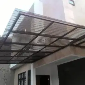 Canopy bajaringan spandek upvc rooftop kanopi plafon mezanine partisi