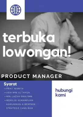 Lowongan dibuka!!