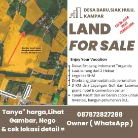 dijual tanah dipasir putih simpang torganda Lokasi Unggul strategis