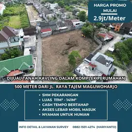 Tanah Kavlin Dalam Komplek Perumahan, Timur Stadion Maguwoharjo