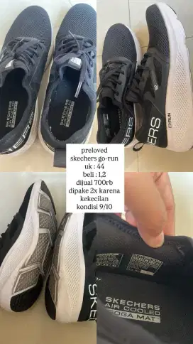 Preloved skechers Go-run Ukuran : 44