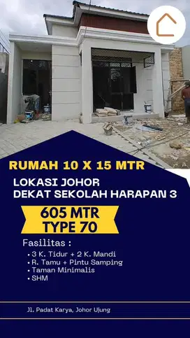 RUMAH CANTIK UK 10X15 JOHOR