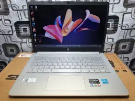 Laptop Hp 14s Ram 8gb SSD Backlit keyboard slim bazelless siap pakai