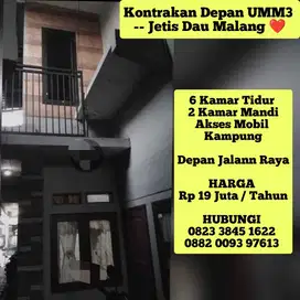 RUMAH 6 KAMAR DEKAT UMM UIN DAU MALANG