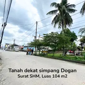 Dijual tanah area simpang dogan