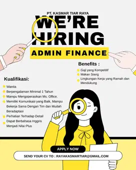 Lowongan pekerjaan admin