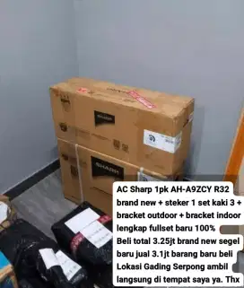 AC Sharp 1pk AH-A9ZCY R32 brand new baru segel