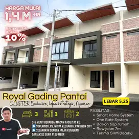 Royal Gading Pantai, jual rumah surabaya, rumah modern surabaya
