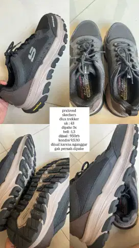 Preloved Skechers Dlux Trekker Size : 43
