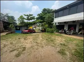 dijual tanah dan bangunan pul kontener tingal masuk
