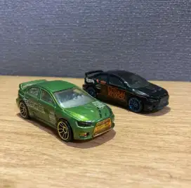 Set 2pcs loose Hot Wheels Lancer Evo