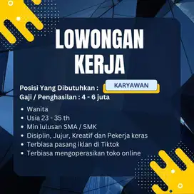 LOWONGAN MARKETING ONLINE