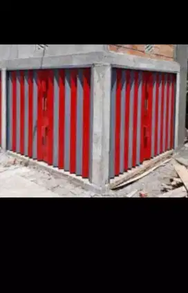 Rolling door folding gate pagar