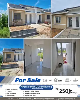Dijual Rumah Murah Siap huni Perumahan D'Grand Living, Tigaraksa