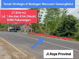 Jual Tanah strategis di Kota Wonosari Gunungkidul