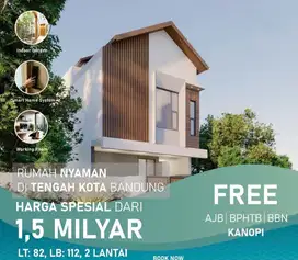 Rumah Baru Nyaman Siap Huni Antapani Strategis akses jalan lebar