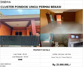 Dijual Rumah di Pondok Ungu Permai