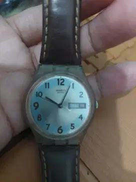 jam tangan swatch ori original bekas pribadi normal habis ganti batere