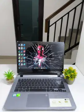 [DUAL VGA NVIDIA] Laptop Desain Editing Asus Vivobook X4077 Ram 8Gb!