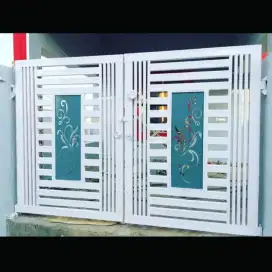 Bengkel las Lampung tralis kanopi pintu pagar gerbang tangga